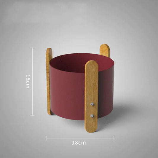 Nordic Iron Planter with Creative Minimalist Design.