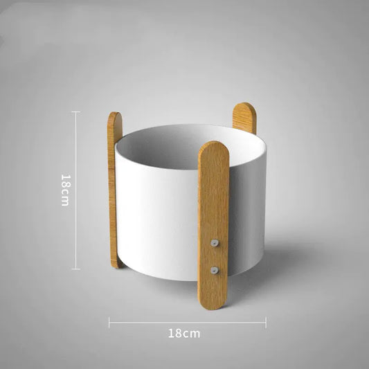 Nordic Iron Planter with Creative Minimalist Design.