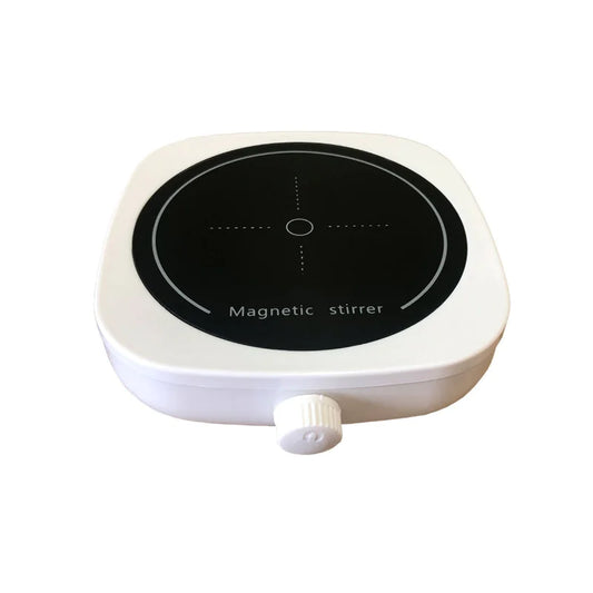 Compact magnetic stirrer designed for efficient laboratory mixing with strong magnetic coupling and user-friendly operation.